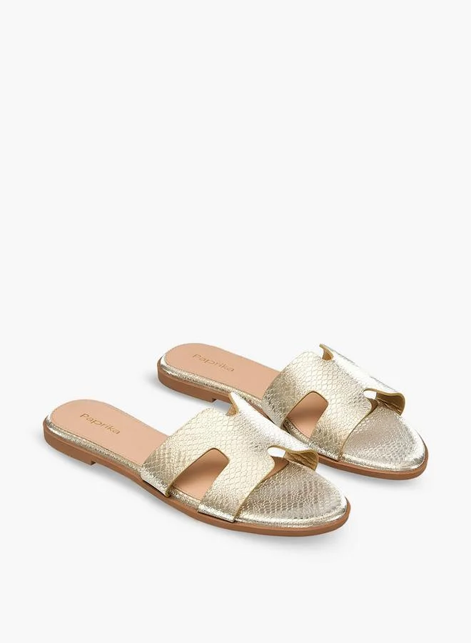 Paprika Women Textured Slip-On Sandals Ramadan Collection